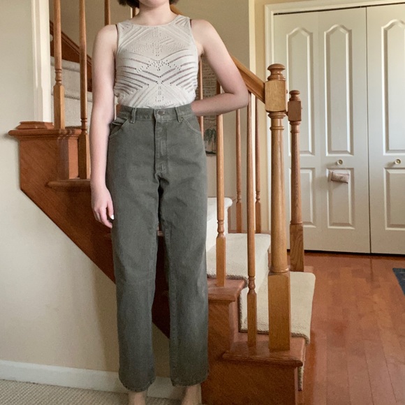 Green Vintage Mom Jeans - Picture 3 of 6